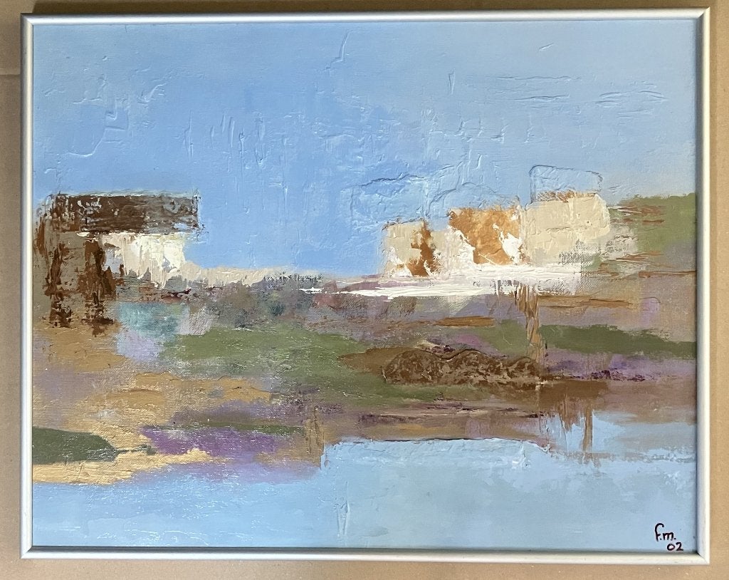 Bretagne schilderij, Antiek en Kunst, Ophalen, Paneel, Gedateerd, Landschap