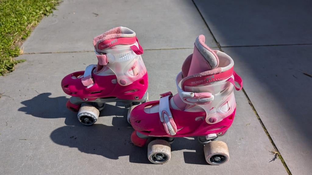 Nijdam Rolschaatsen verstelbaar maat 30-33 roze, Ophalen of Verzenden, Verstelbaar, Gebruikt, Kinderen