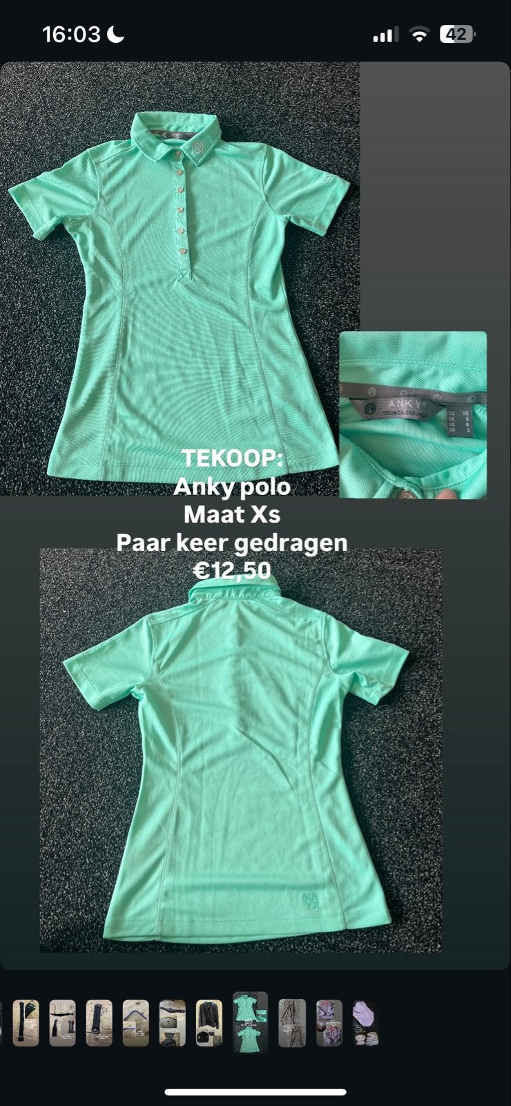 Anky polo shirt - Maat XS, Ophalen of Verzenden, Zo goed als nieuw, Korte mouw, Maat 34 (XS) of kleiner