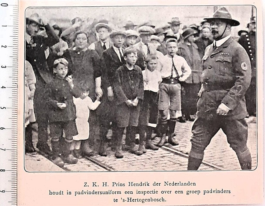 Scouting 1924; pr. Hendrik inspecteert padvinders Den Bosch, Verzenden, Voor 1940, Gebruikt, Overige onderwerpen