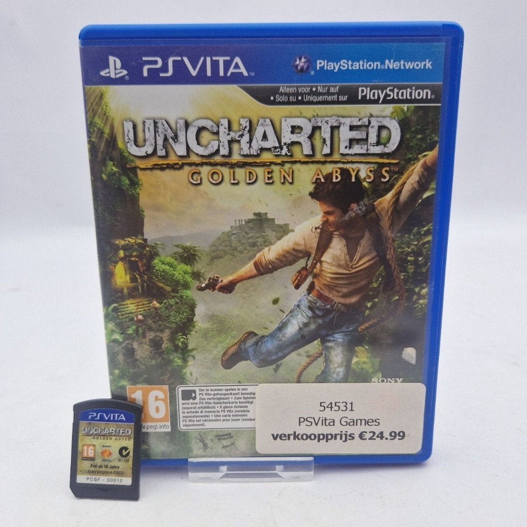 PSVita Uncharted Golden Abyss | Nu voor maar € 24,99, Avontuur en Actie, 1 speler, Ophalen of Verzenden, Zo goed als nieuw