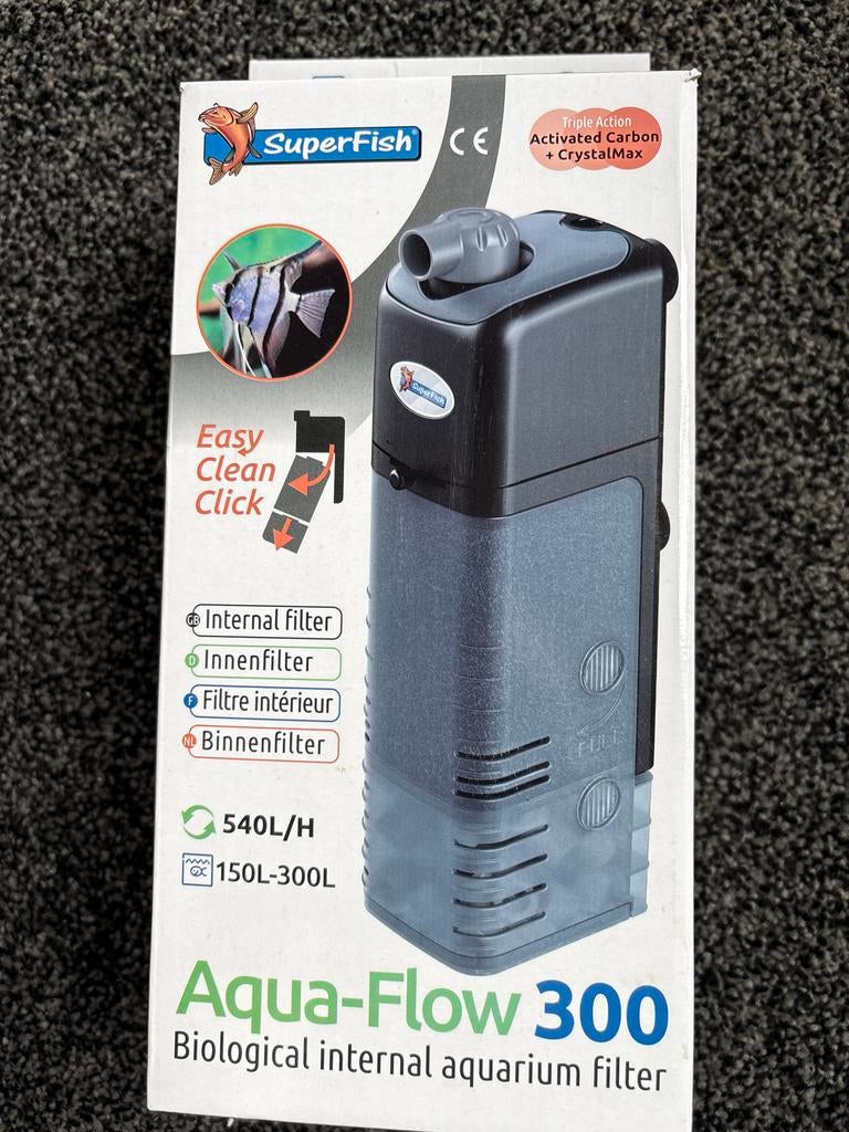 Aqua flow 300, Dieren en Toebehoren, Vissen | Aquaria en Toebehoren, Verzenden, Zo goed als nieuw, Filter