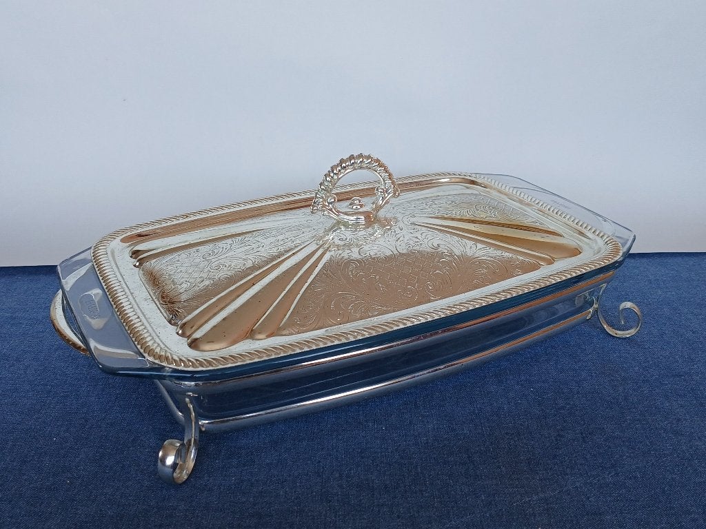 Ovenschaal Serveerschaal Pyrex Engeland, Antiek en Kunst, Ophalen of Verzenden