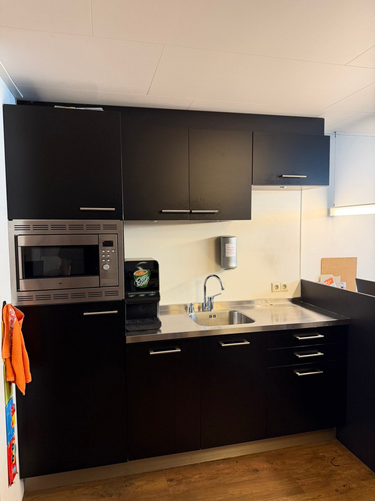 Complete inbouwkeuken zwart, Huis en Inrichting, Ophalen, Gebruikt, Zwart, Enkelwandige keuken