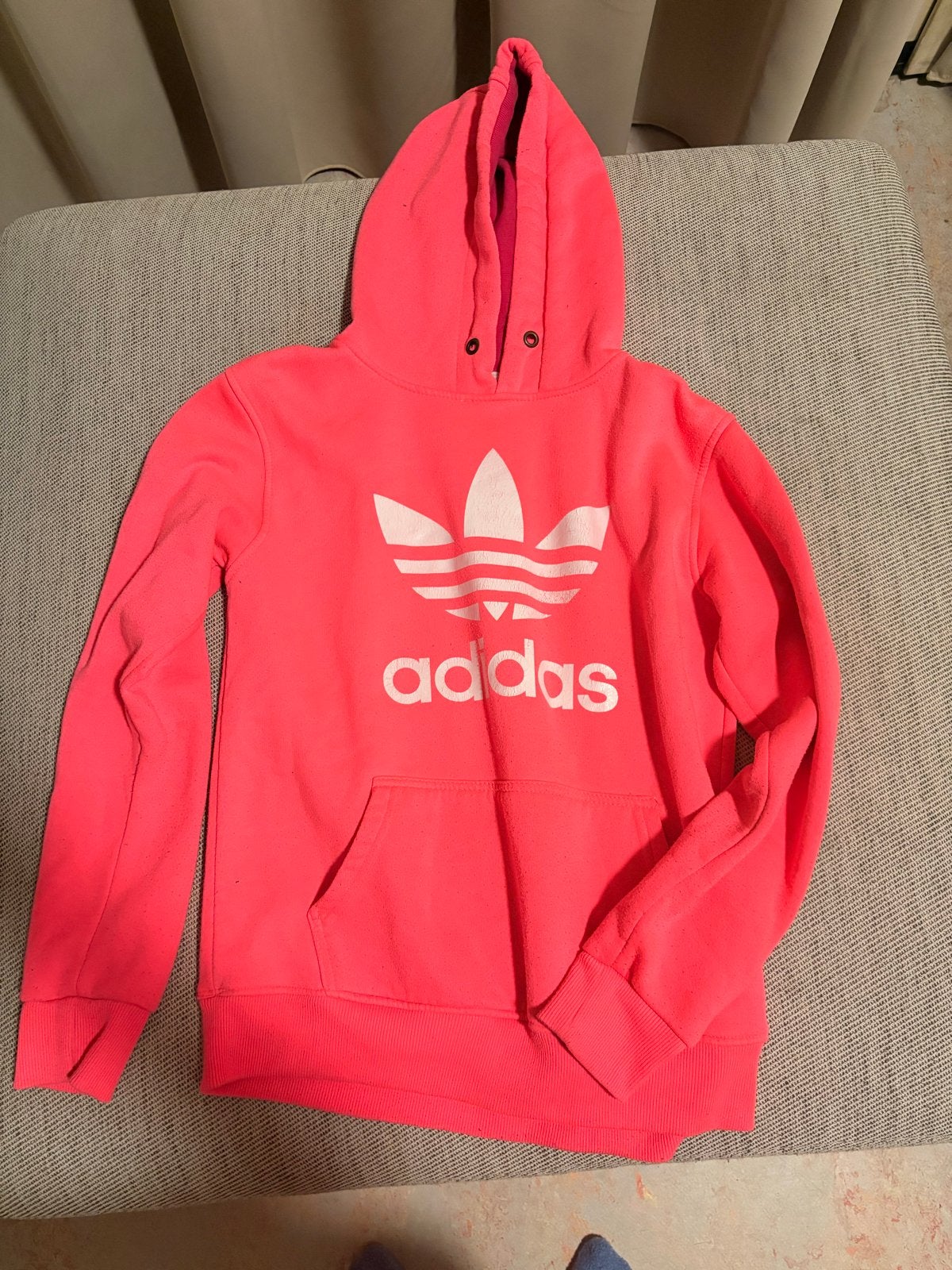 Adidas hoodie roze/rood maat XL, Ophalen of Verzenden, Gedragen, Maat 46/48 (XL) of groter, Roze