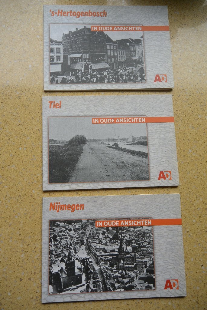 's-Hertogenbosch Tiel Nijmegen in oude ansichten AD, Boeken, Geschiedenis | Stad en Regio, Diverse auteurs, Ophalen of Verzenden