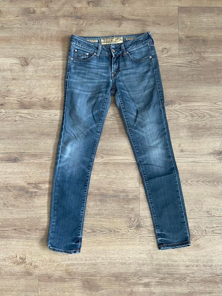 Jacob Cohen | Heren skinny jeans | Waist maat 28 | Italiaans, Ophalen of Verzenden, Zo goed als nieuw, Blauw, W32 (confectie 46) of kleiner