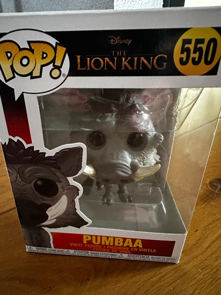 Funko Pop! Disney The Lion King Pumbaa #550, Ophalen of Verzenden, Nieuw