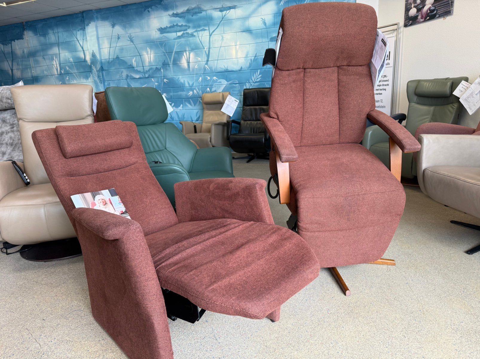 Velderhof sta op relax stoel gratis bezorging en garantie, Ophalen of Verzenden, Zo goed als nieuw, Ruim 100 stoelen in alle kleuren en maten