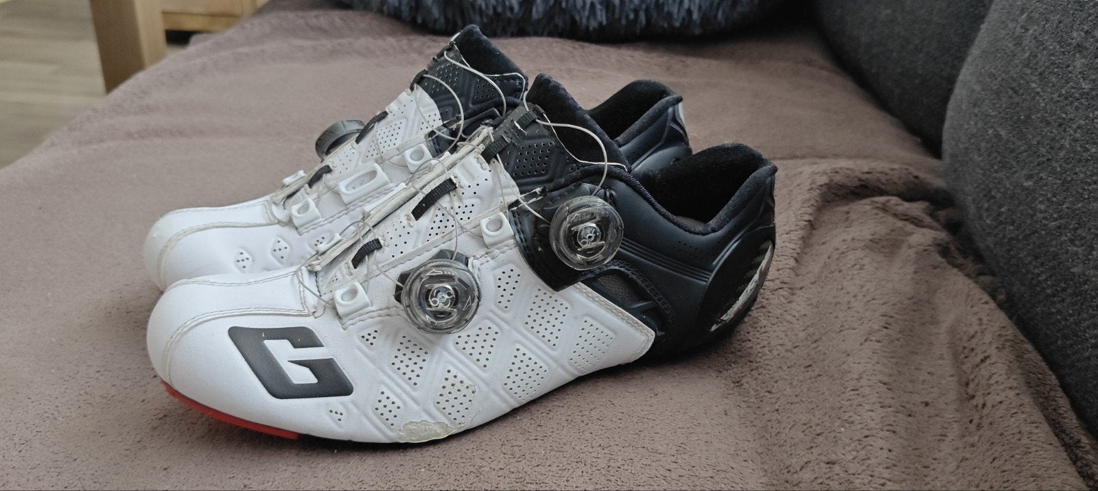 Gaerne Fietsschoenen Maat 41,5 - Wit/Zwart, Gebruikt, Heren, Schoenen, Overige maten