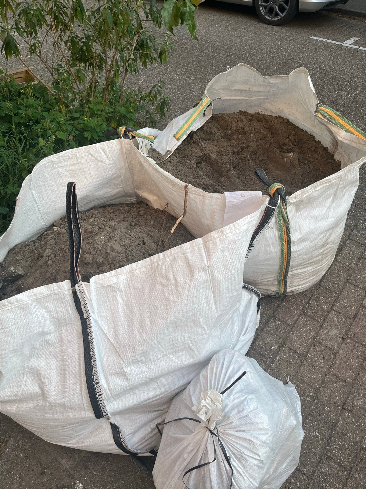 Ophoogzand in big bags, Ophalen, Gebruikt, Ophoogzand