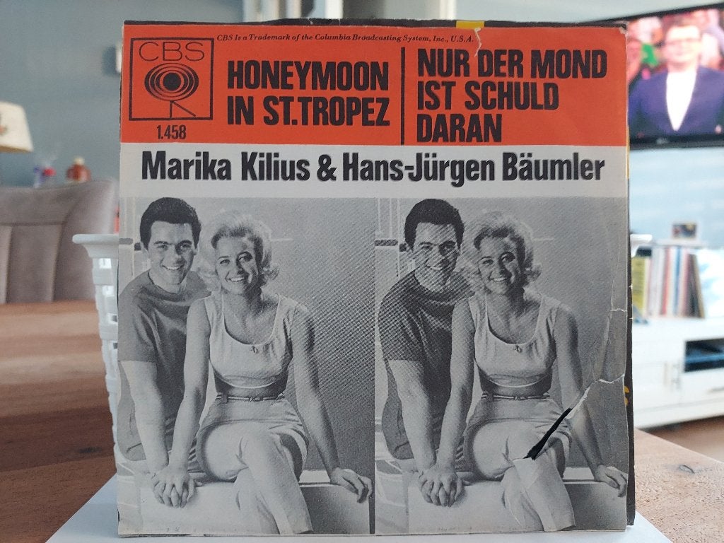 7" Single Marika Kilius & Hans-Jurgen Baumler - Honeymoon In, Ophalen of Verzenden, Gebruikt, Pop