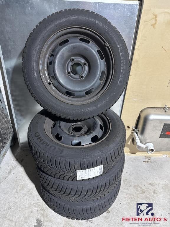 Winterbanden met velgen Citroen C3 en C3 Picasso, Auto-onderdelen, Gebruikt, 15 inch, Velg(en)