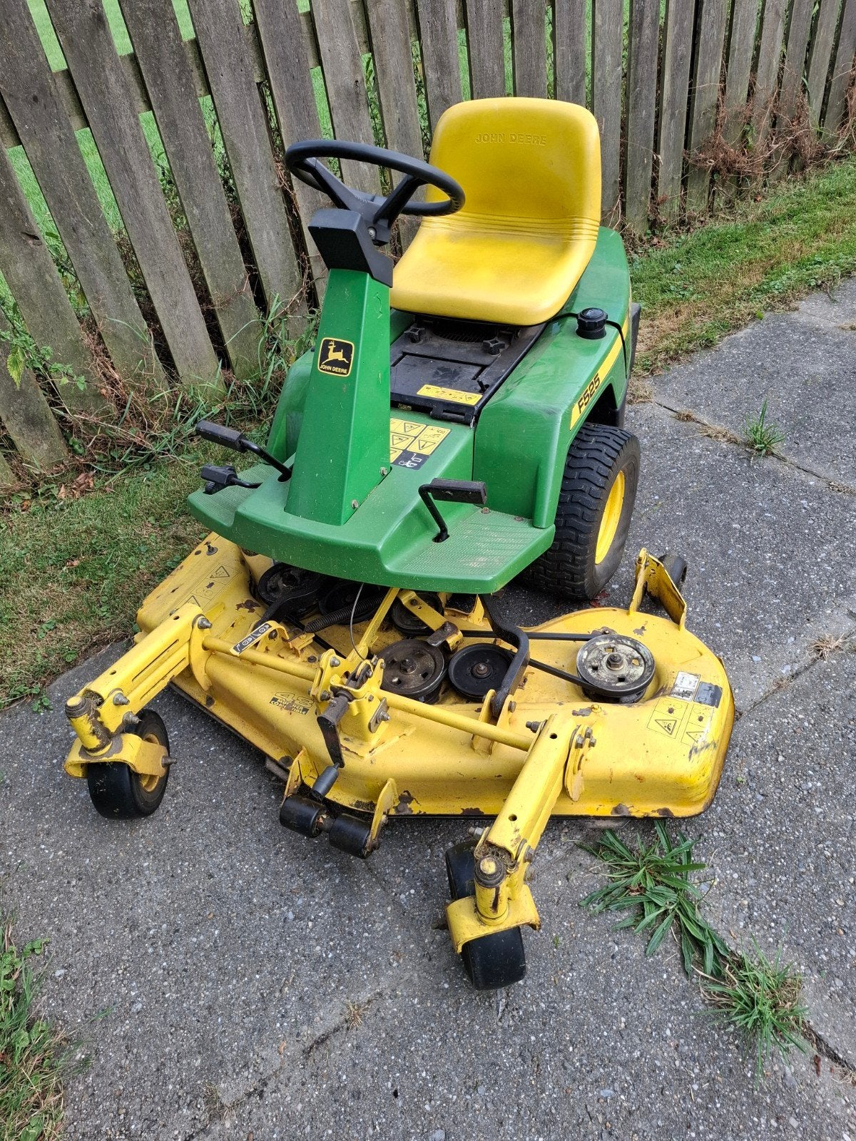 john deere f525, Ophalen, Gebruikt, John Deere, 120 cm of meer