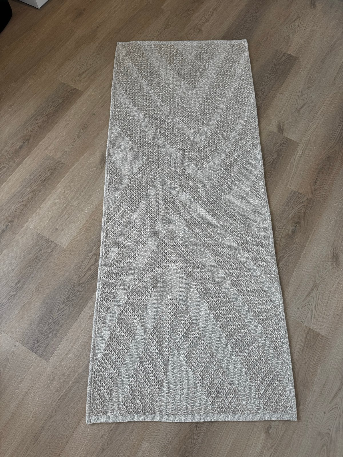 Beige/taupe loper 77x195 cm, ideaal voor keuken of hal, Huis en Inrichting, Stoffering | Tapijten en Kleden, Ophalen, Gebruikt