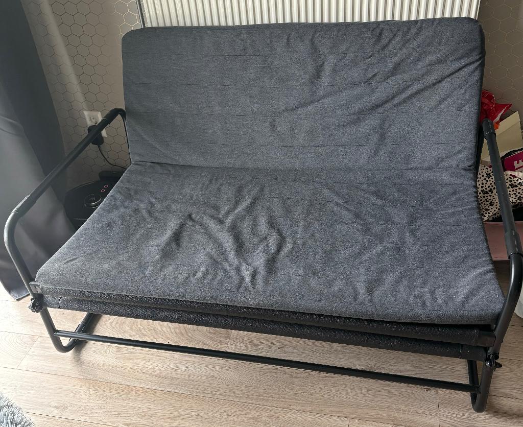 Slaapbank ikea, Ophalen, Gebruikt, Zwart, Twijfelaar