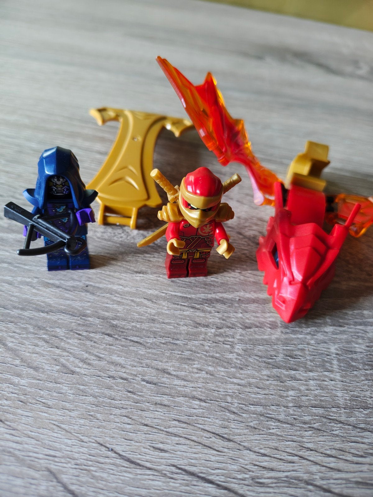 Lego Ninjago Dragons Rising 71801 met minifiguren, Ophalen of Verzenden, Gebruikt