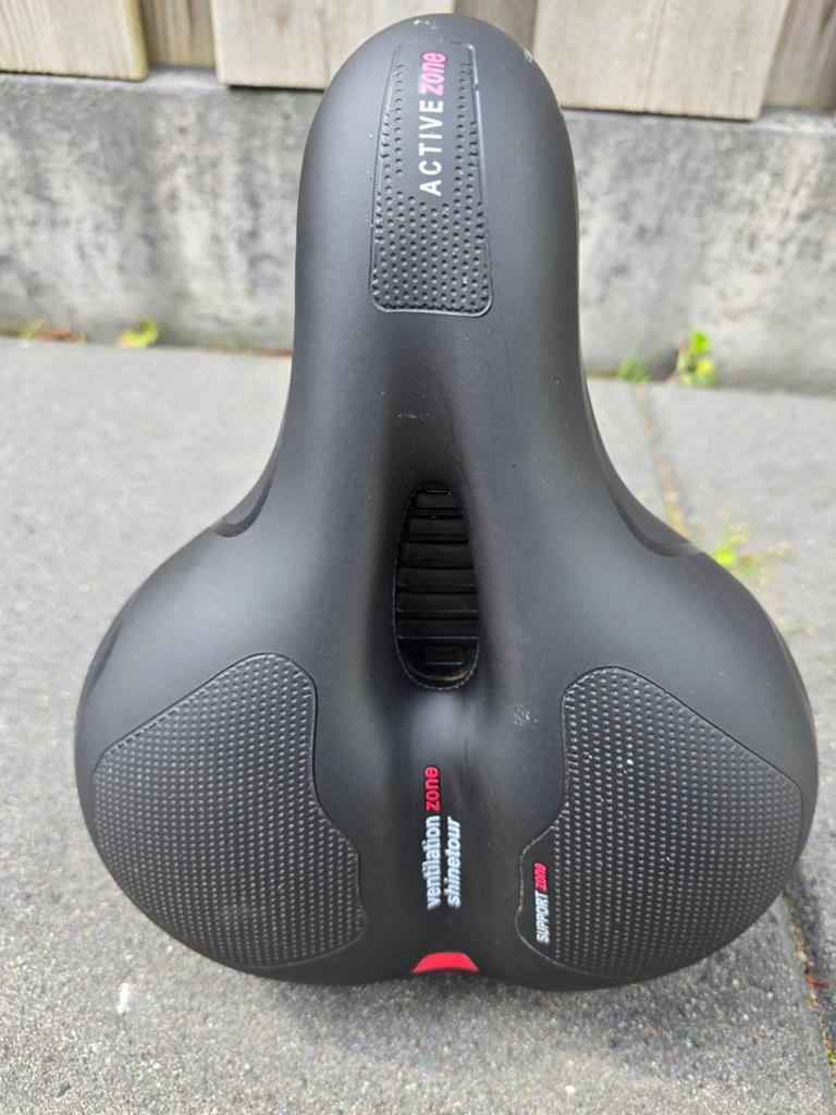 FietsComfort Pro Fietszadel+Verenden Zadelpen Post Moderne!, Fietsen en Brommers, Fietsonderdelen, Ophalen of Verzenden, Zadel