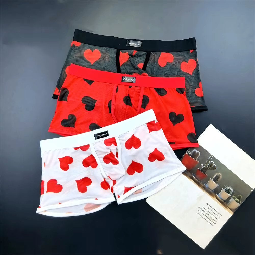 Hartjes heren boxer, Kleding | Heren, Verzenden, Overige kleuren, Boxer