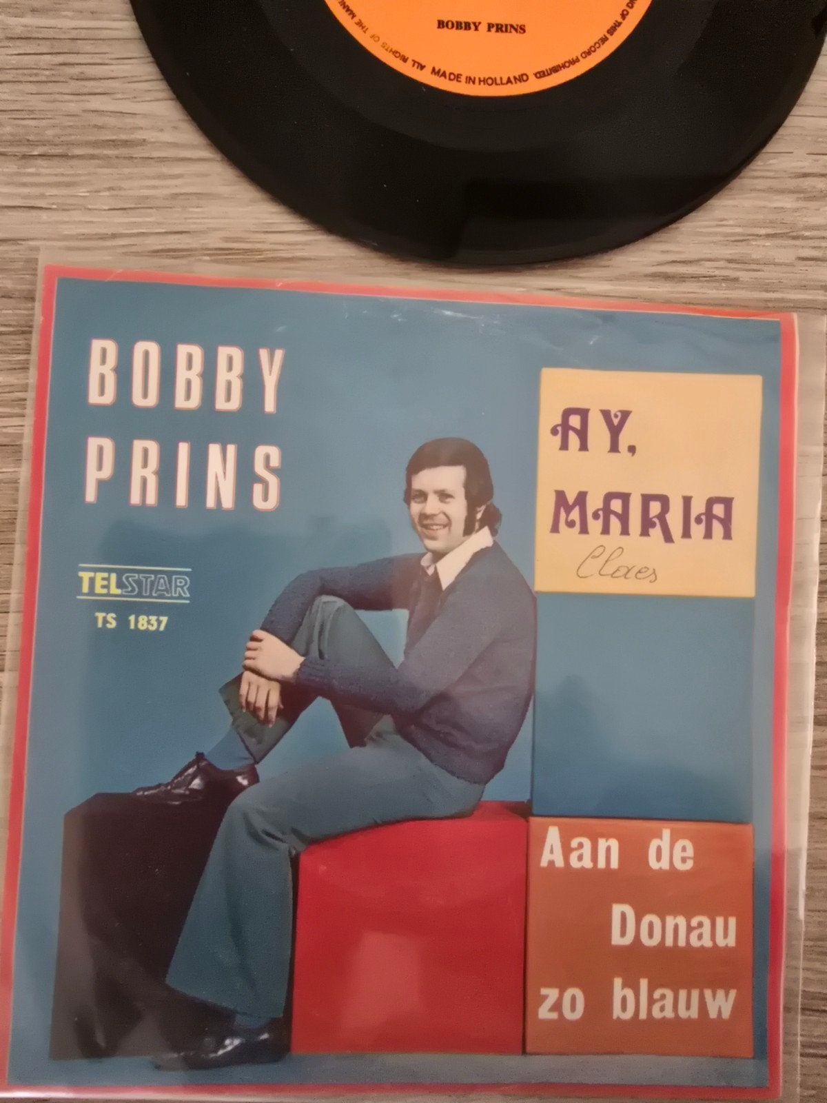 Bobby Prins/ ay Maria, Cd's en Dvd's, Ophalen of Verzenden, Gebruikt, 7 inch, Levenslied of Smartlap