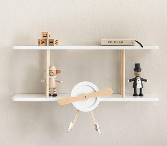 Petite Amélie Wandrek Kinderkamer - Plane Wit Vliegtuig, Ophalen, Petite Amélie, Zo goed als nieuw, Wit