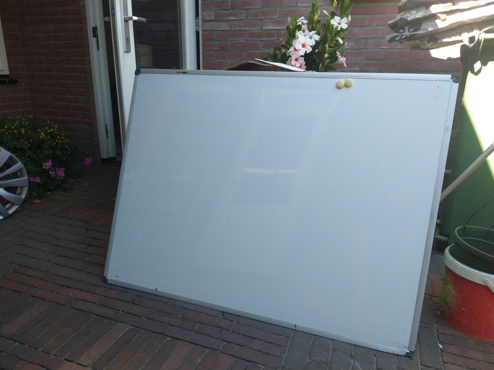 wit whiteboard 120x90, Ophalen, Gebruikt, Magneetbord
