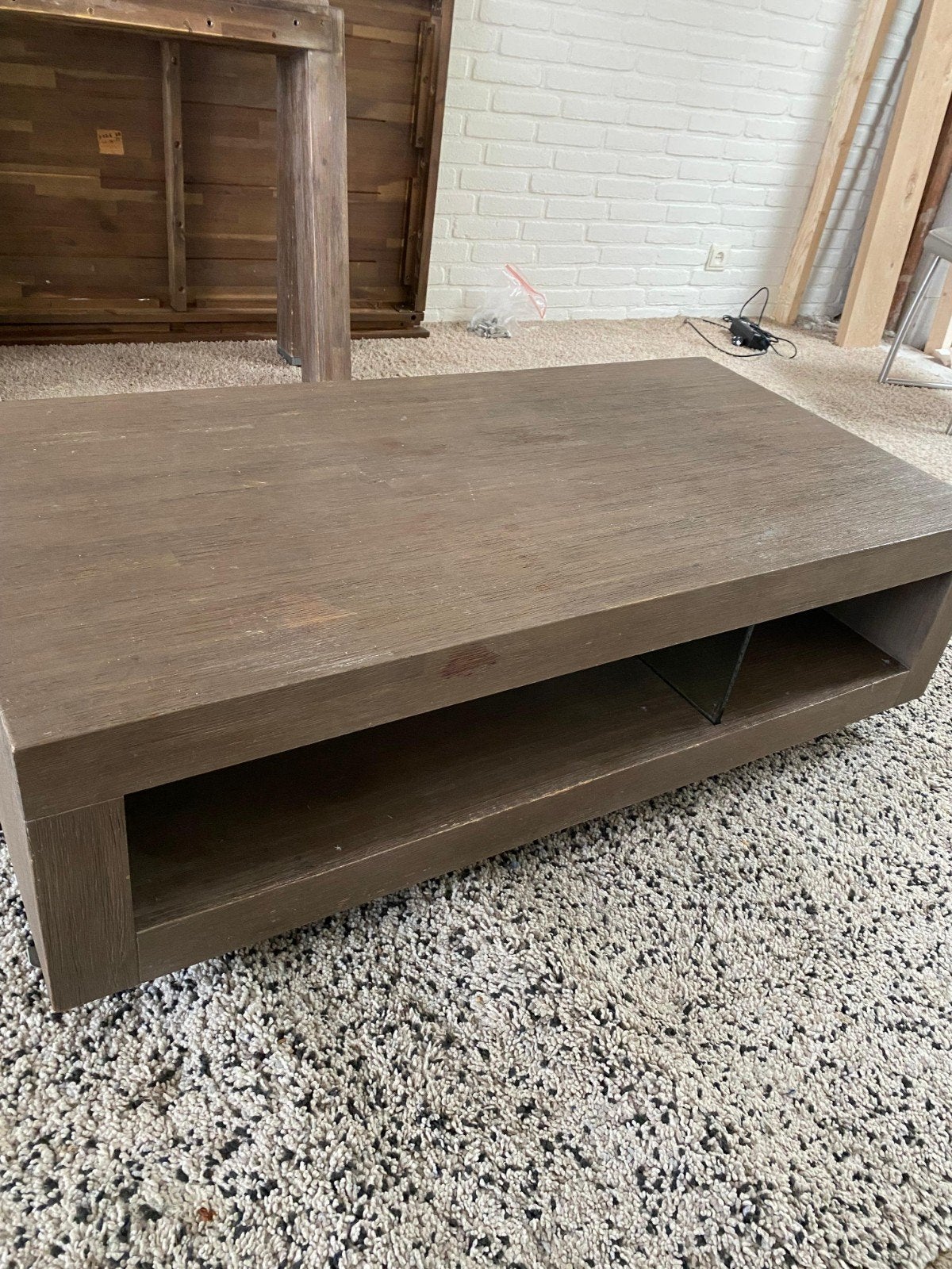salontafel 60x120, Huis en Inrichting, Ophalen, Gebruikt, 100 tot 150 cm, 50 tot 100 cm