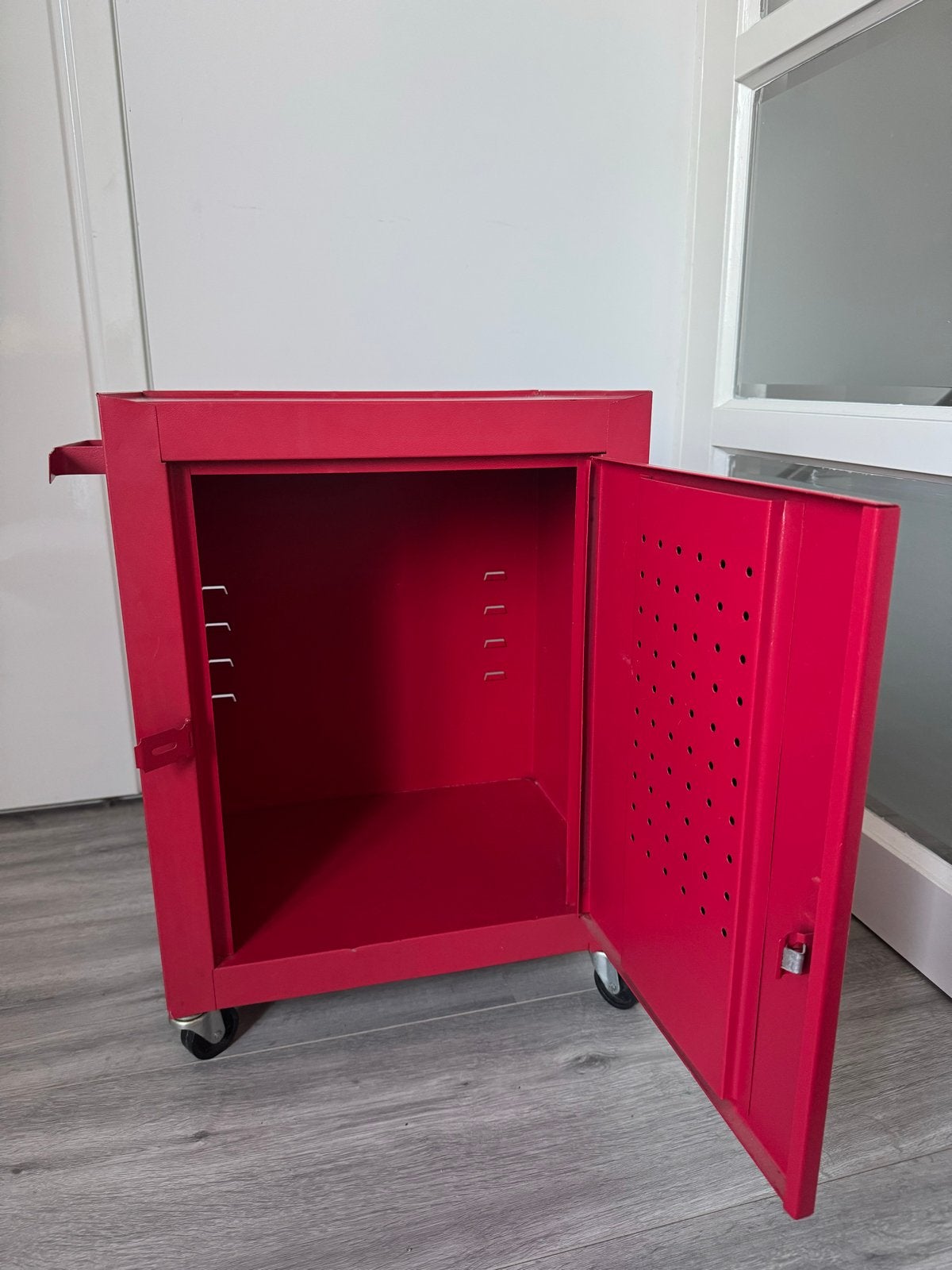 Vintage Rode Gereedschapswagen op Wielen - Jaren '70, Ophalen of Verzenden