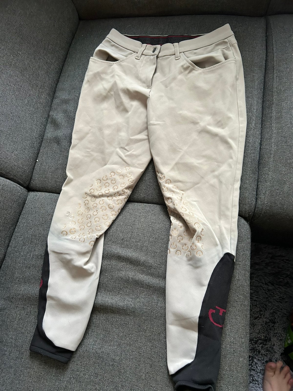 rijbroek beige cavalleria toscane, Dieren en Toebehoren, Paardrijkleding, Ophalen of Verzenden, Zo goed als nieuw, Dressuur, Schoeisel