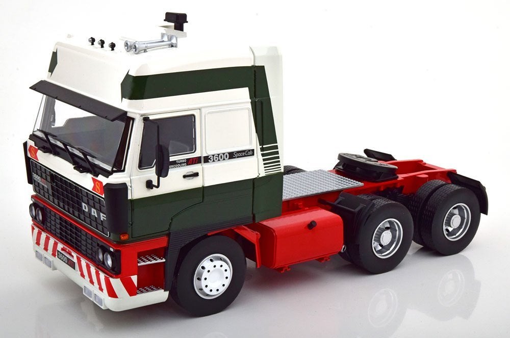 Daf 3600 Spacecab 1986 Wit/Groen/Rood Road Kings 1:18, Ophalen of Verzenden, Nieuw, Auto, Overige merken