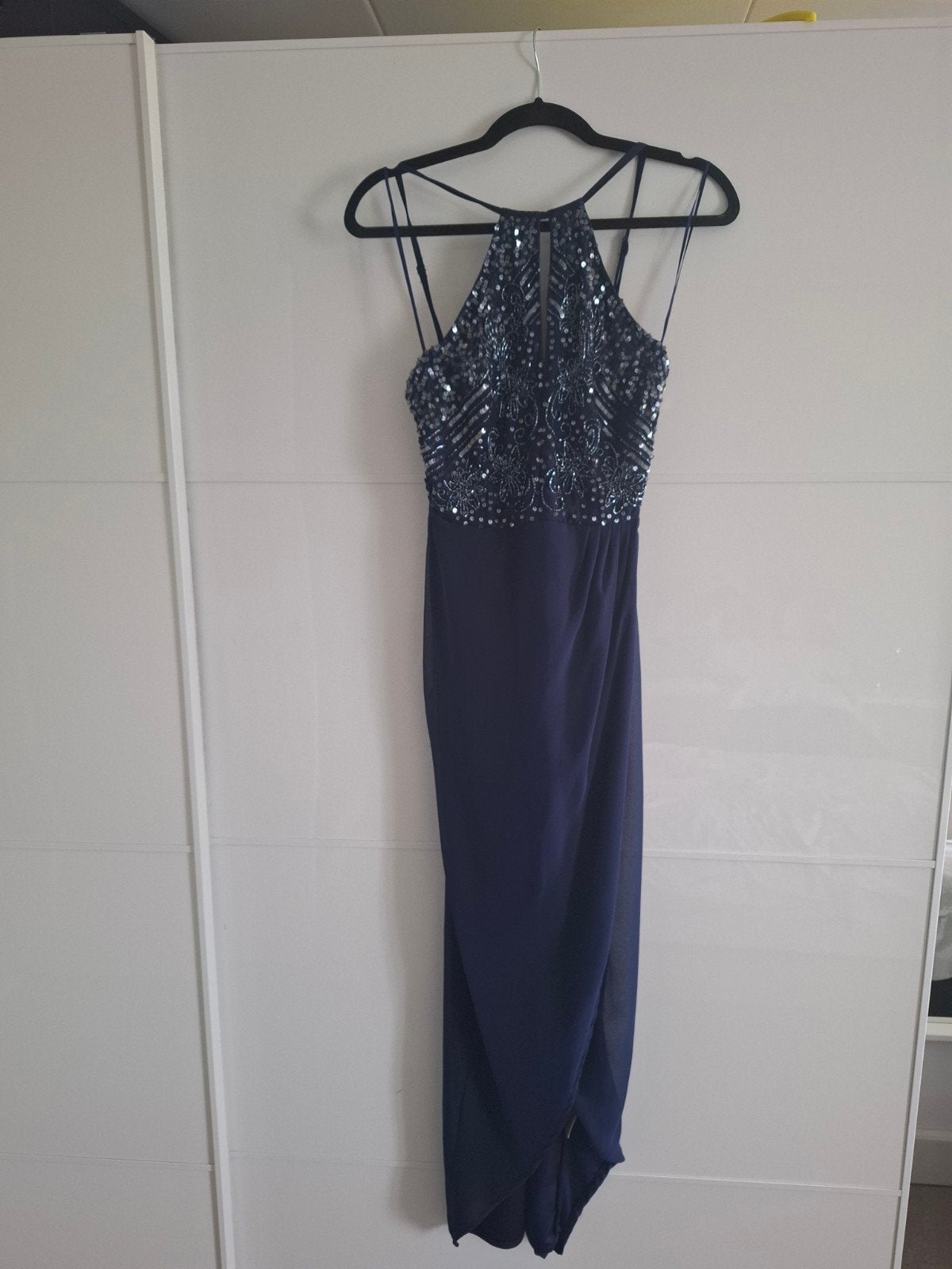 Lace & Beads Elegante Halter Avondjurk met Pailletten–Maat S, Kleding | Dames, Gelegenheidskleding, Galajurk, Blauw, Nieuw, Ophalen of Verzenden