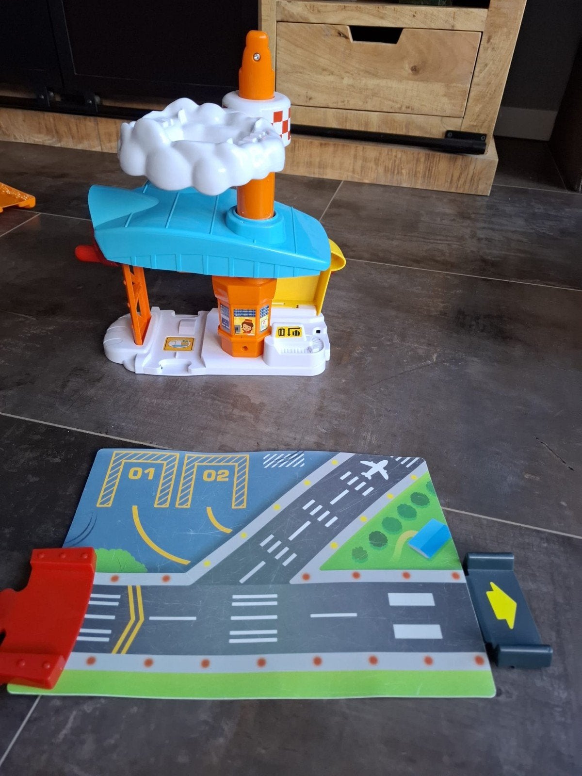 VTech Toet Toet Baan Vliegveld met voertuigen, Ophalen of Verzenden