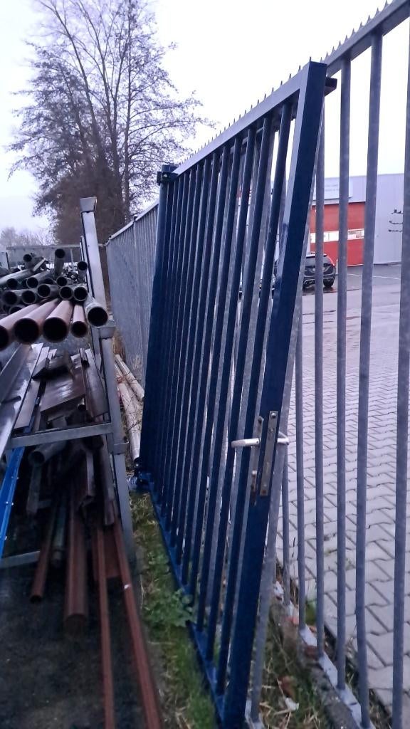 2 x poort hek met spijlen prijs vanaf, Ophalen, Met poort, Gebruikt, Spijlenhekwerk