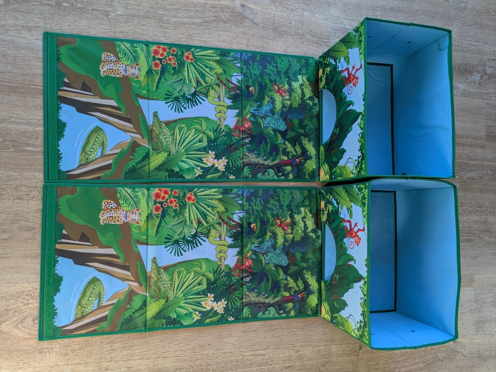 2 x jungle opbergdoos, Ophalen of Verzenden, Zo goed als nieuw, Overige typen