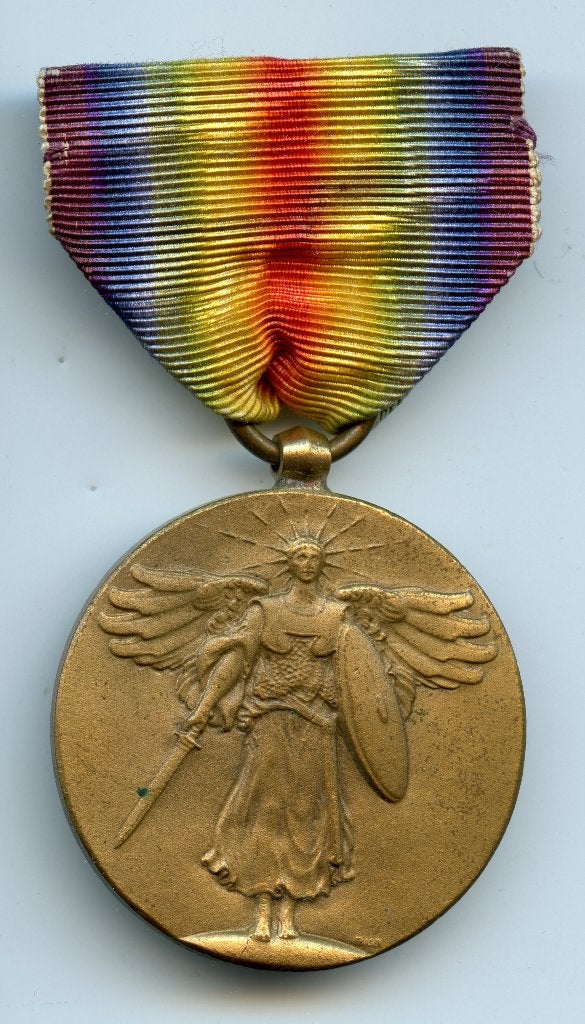 WO1 US Victory Medal, Verzenden, Landmacht, Amerika, Lintje, Medaille of Wings
