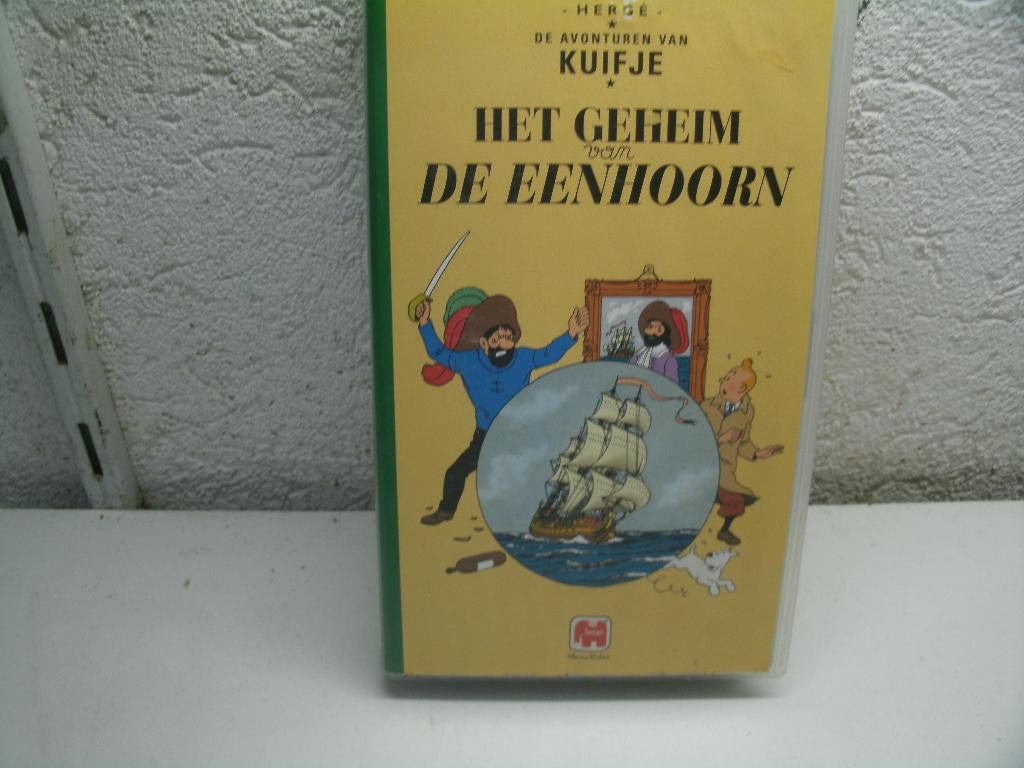 vhs 92a kuifje de eenhoorn, Alle leeftijden, Ophalen of Verzenden, Zo goed als nieuw