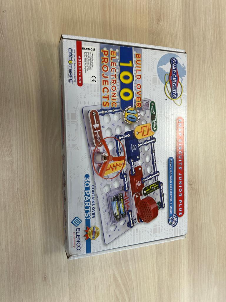 Snap Circuits Junior Plus - 100 Elektronische Projecten, Ophalen of Verzenden, Zo goed als nieuw