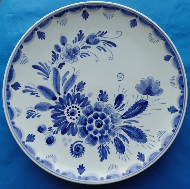 Wandbord - Delfts blauw - Schoonhoven, Verzenden