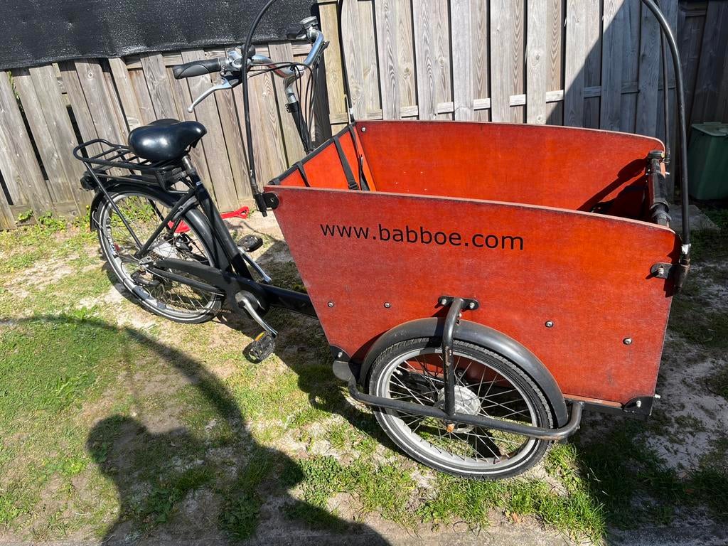 Electrische bakfiets. Babboe Big E, Fietsen en Brommers, Fietsen | Bakfietsen, 4 kinderen of meer, Gebruikt, Elektrisch, Trommelrem