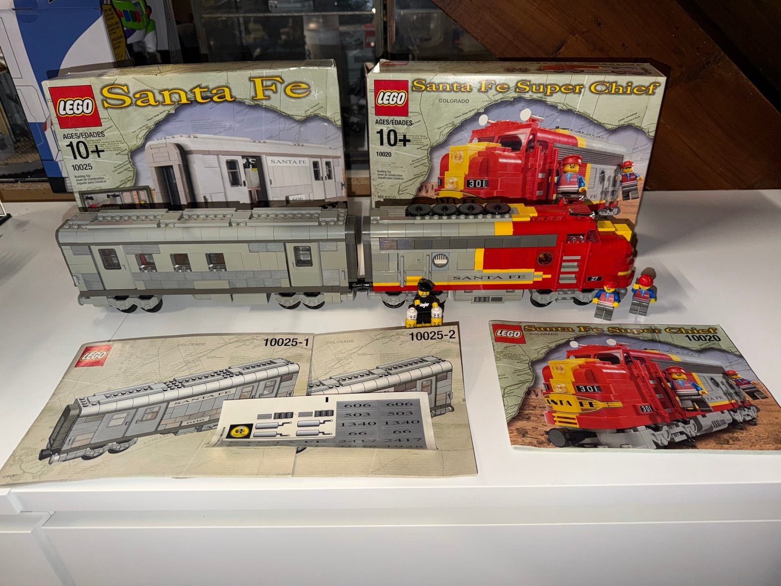 Lego 10020 Santa Fe Super Chief & 10025 Wagon, Ophalen of Verzenden, Zo goed als nieuw