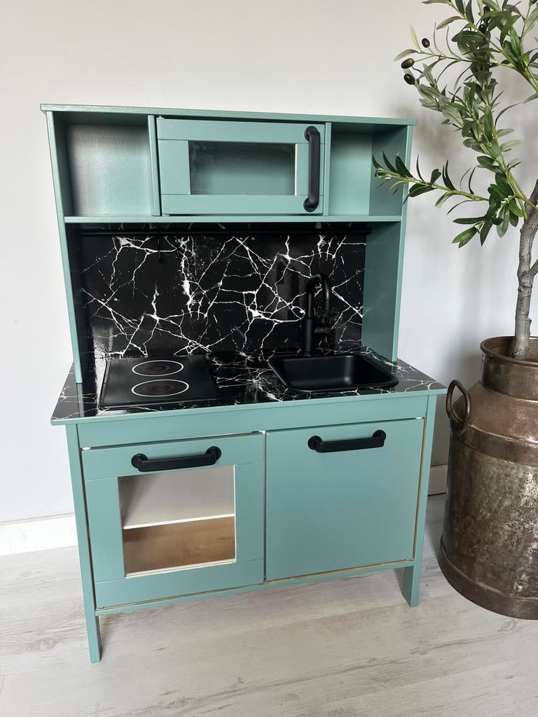 Restyled IKEA Duktig speelkeuken eucalyptus groen, Ophalen, Zo goed als nieuw