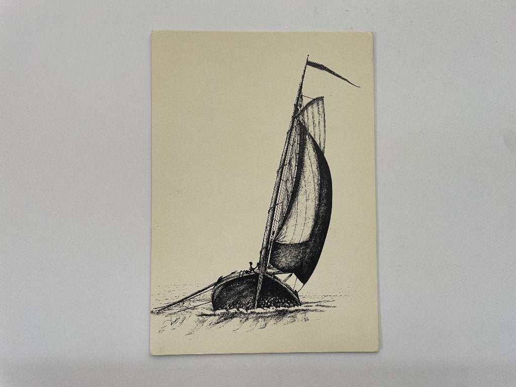 D867 Oude ansichtkaart Friesland : Vissend met de Dwarskuil, Ophalen of Verzenden, Voor 1920, Gelopen, Friesland