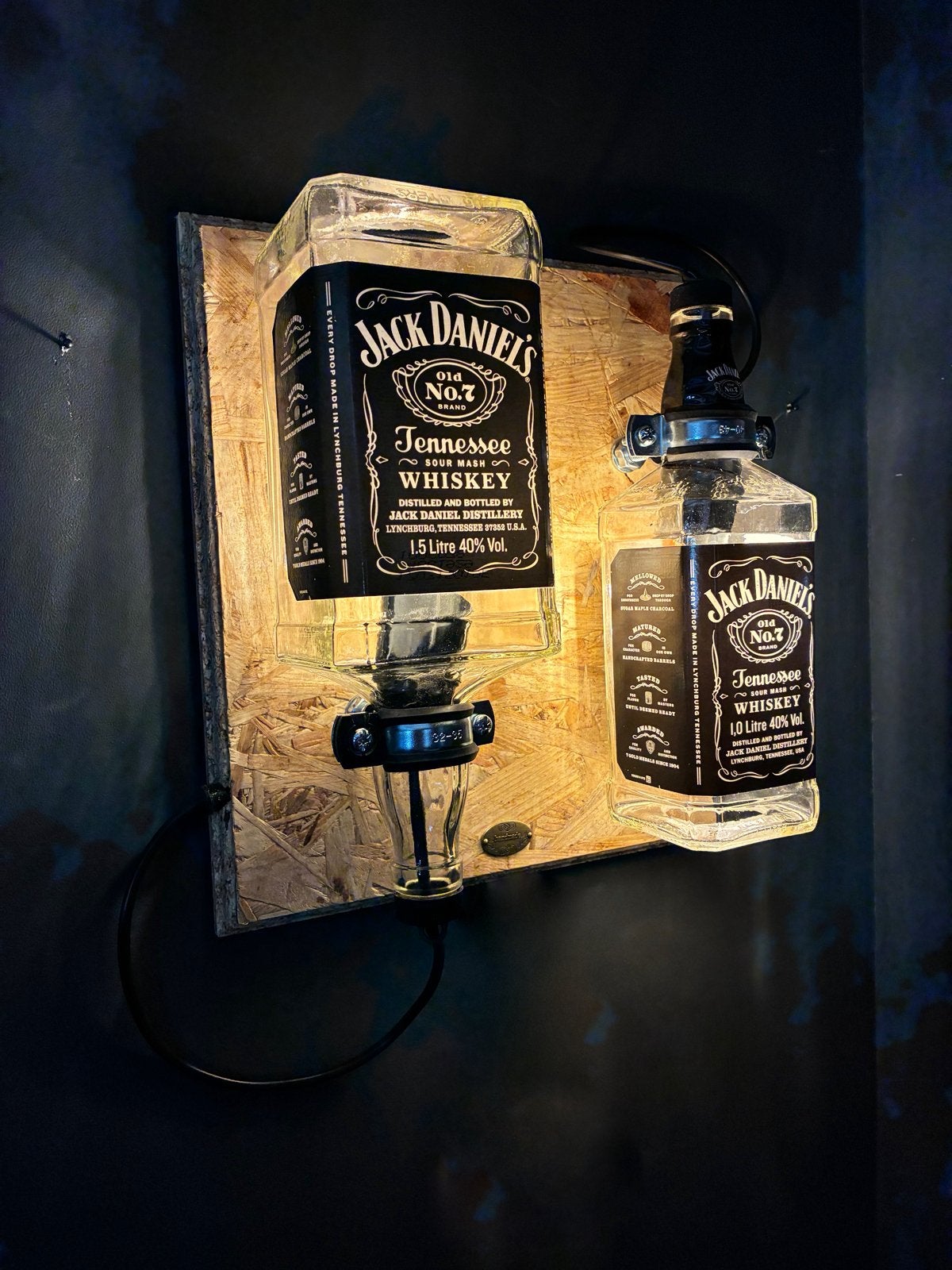 Jack Daniel’s Wandlamp, Met schakelaar, Nieuw, Wandlamp, Glas