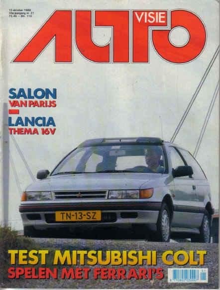 Autovisie 21 1988 : Suzuki Vitara - Mitsubishi Colt 1.5 GLXi, Ophalen of Verzenden, Gelezen, Algemeen