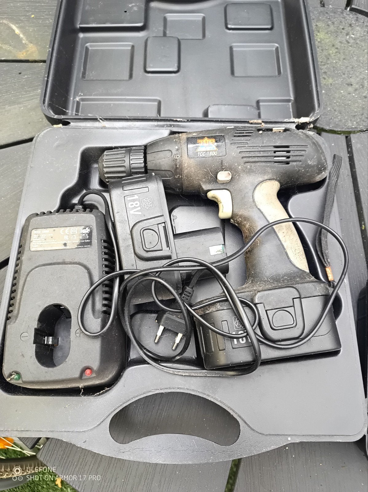 Top Craft TCC-1800 Boor- en Schroefmachine 18V, Ophalen of Verzenden, Gebruikt, Minder dan 400 watt, Boor- en Schroefmachine