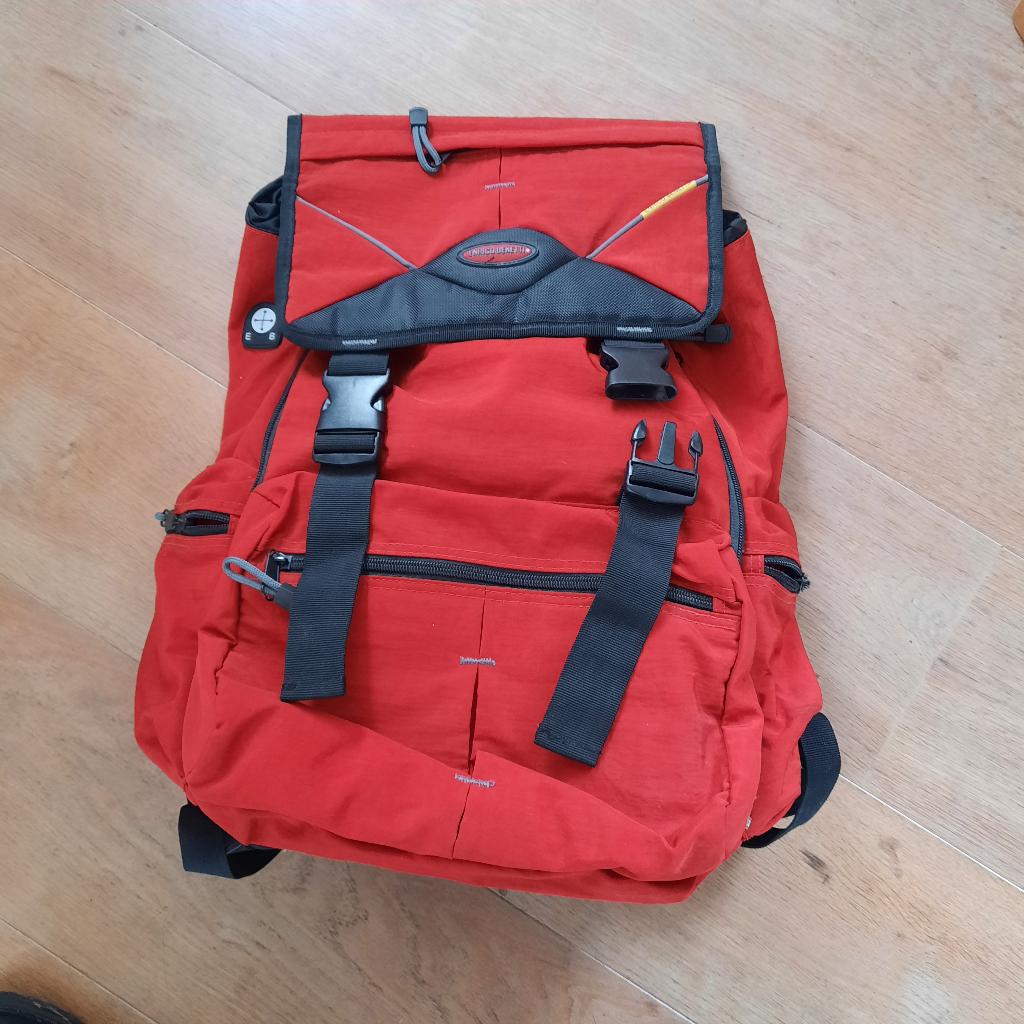 Schooltas, Verzenden, Nieuw, Rood, Rugtas