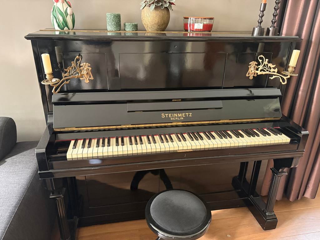 Steinmetz piano, Ophalen, Gebruikt, Zwart, Piano