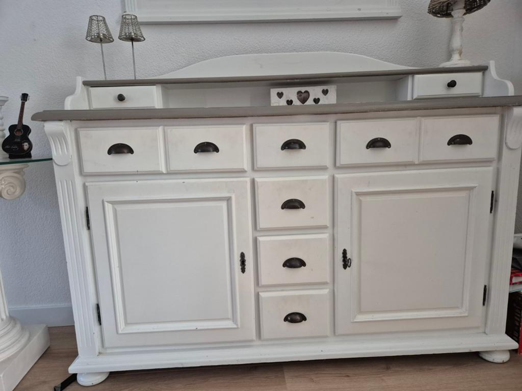 Dressoir met bovenstuk - Landelijke stijl, Ophalen, Gebruikt, 150 tot 200 cm, Landelijke stijl