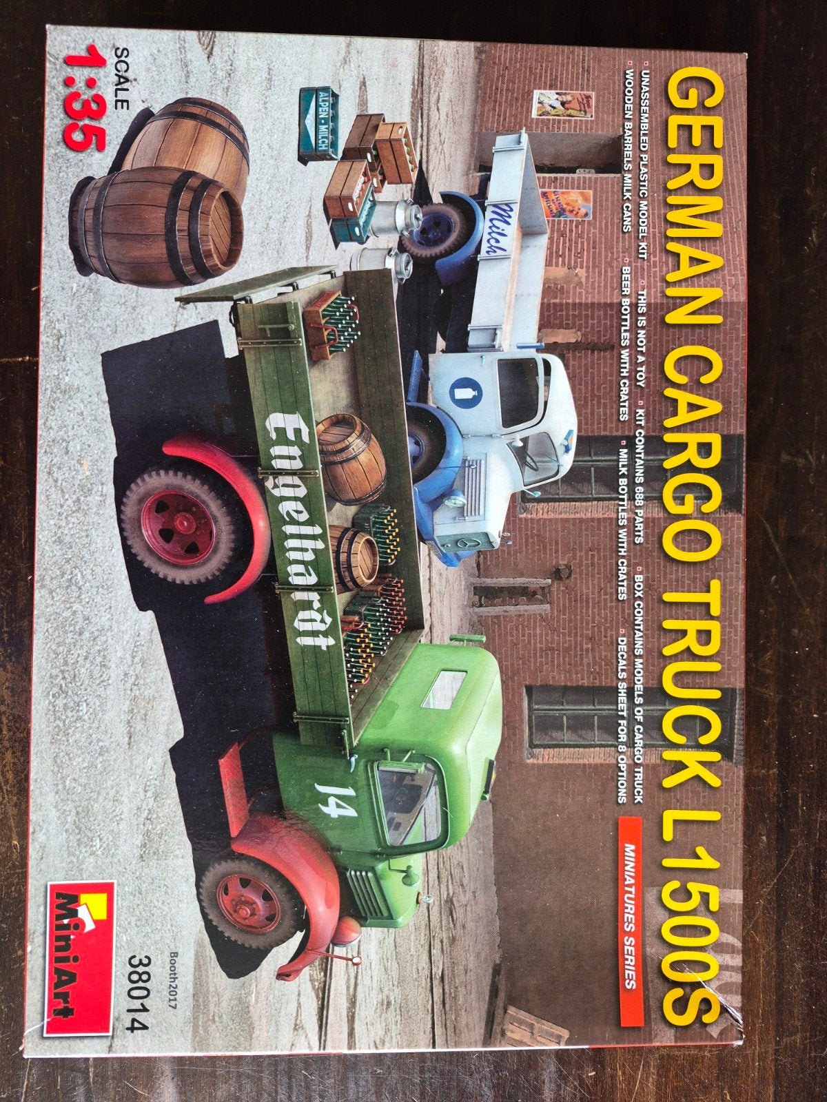 Miniart Duitse Vrachtwagen L1500S Modelbouwkit 1:35, Overige merken, 1:32 tot 1:50, Nieuw, Ophalen of Verzenden