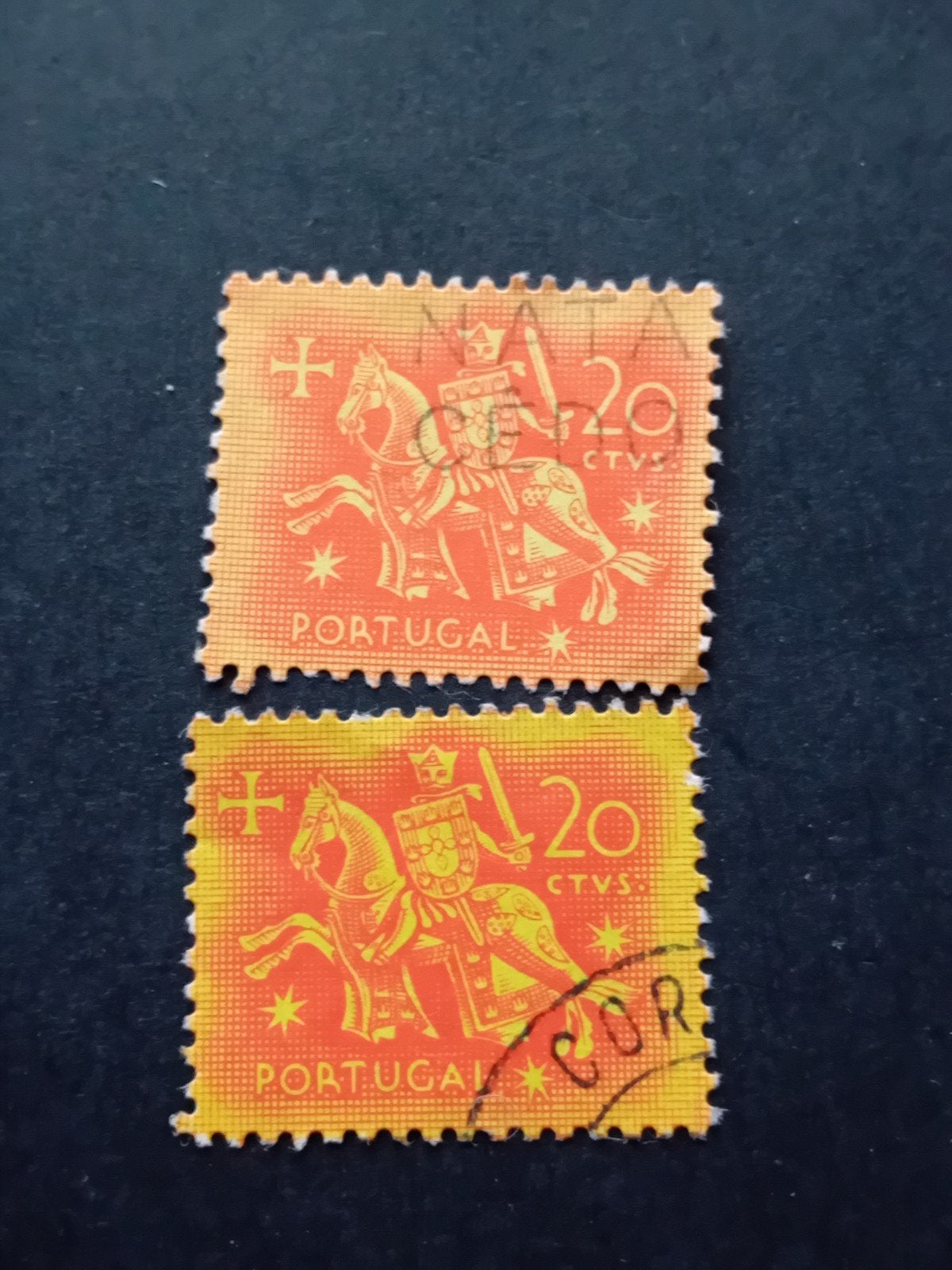 Portugal postzegels - 20 CTVS ridder te paard, Ophalen of Verzenden, Portugal